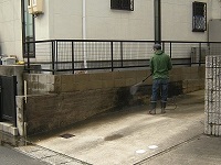 フェンスと塀の高圧洗浄